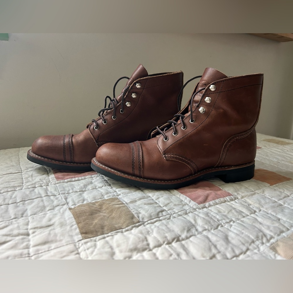 Red wing iron ranger leather boots - like new - Picture 4 of 8